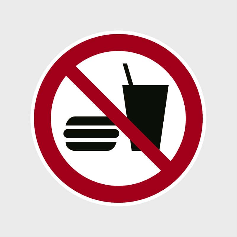 Sticker Eten en drinken verbodenArtboard 1-80