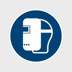 Sticker lasmasker verplicht ISO 7010 M019 veiligheidsstickers gebodsstickersArtboard 1-80