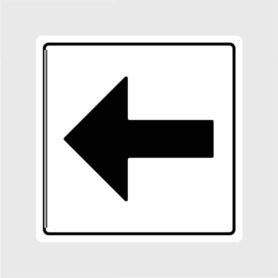 pijl sticker pictogram links zwartArtboard 1-80