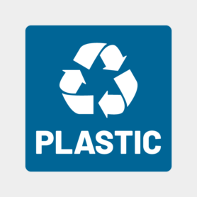 plastic recycle sticker afval stickers container blauw wit tekstArtboard 1-8