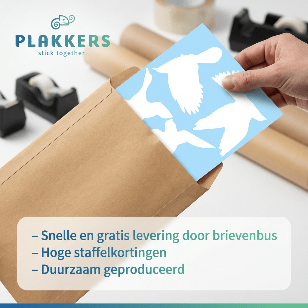 raamsticker vogels wit op raam binnenkant geen vogels tegen raam vogelbescherming