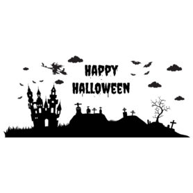 halloween raamsticker zwart herbruikbaar