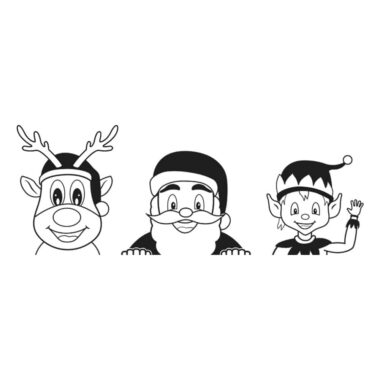 kerst gluurset raamstickers sinterklaas ideeen inspiratie