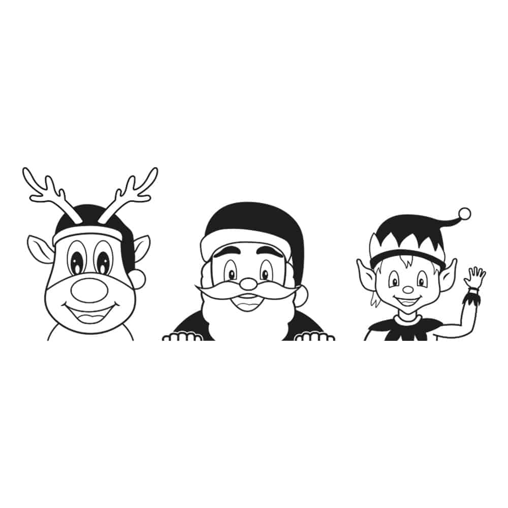 kerst gluurset raamstickers sinterklaas ideeen inspiratie