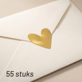 sluitsticker hartjes goud