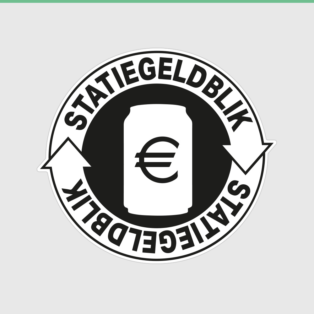 statiegeld blikjes sticker container recycle