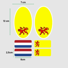 autosticker zuid-holland holland auto sticker provincie