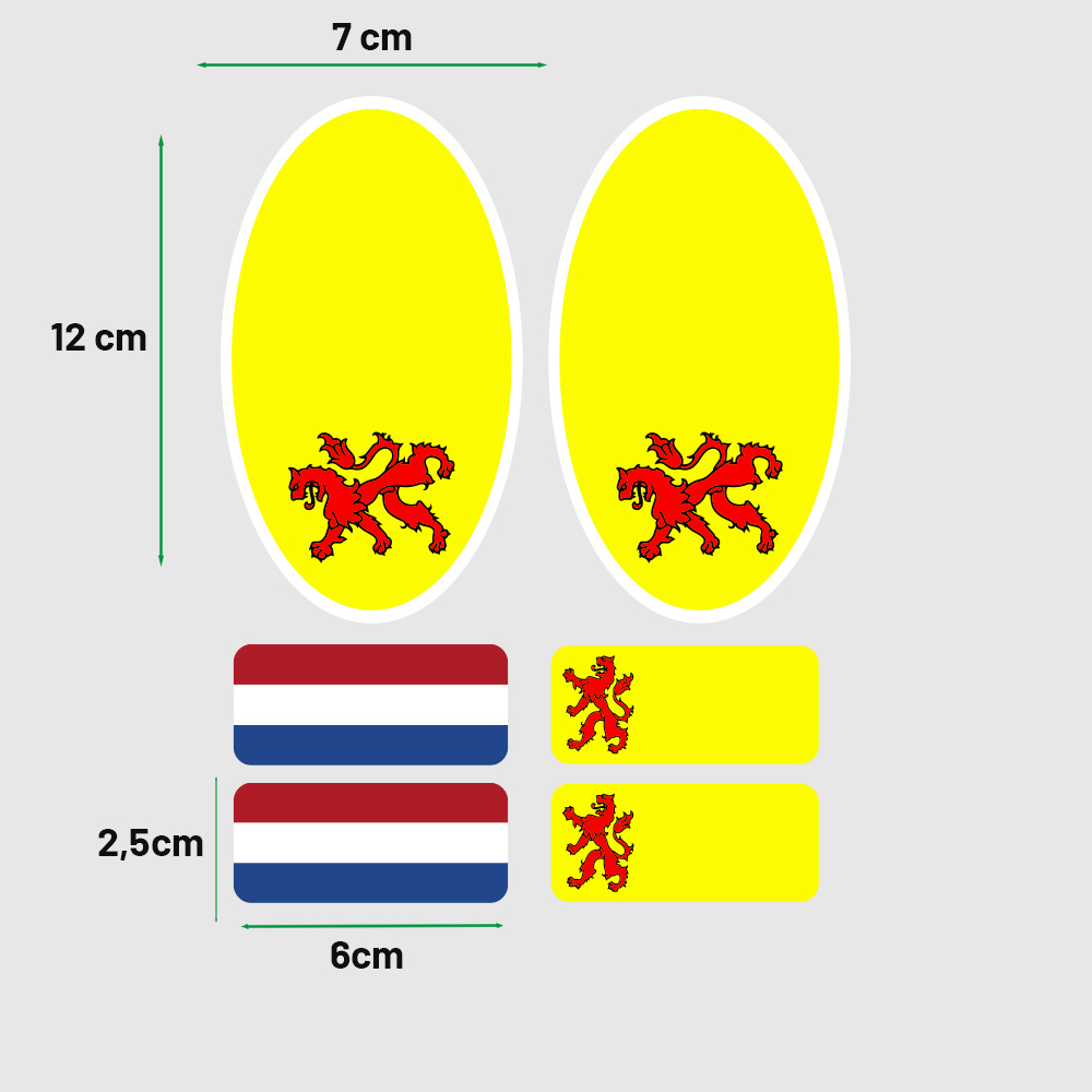 autosticker zuid-holland holland auto sticker provincie