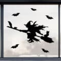 Halloween Heks raamsticker herbruikbaar Halloween Heks raamsticker herbruikbaar
