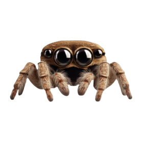 Muursticker spin schattig halloween witte achtergrond