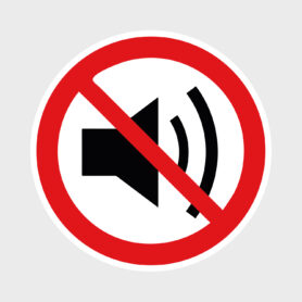 verbodsticker geen geluid plakkers kantoor bedrijven particulier