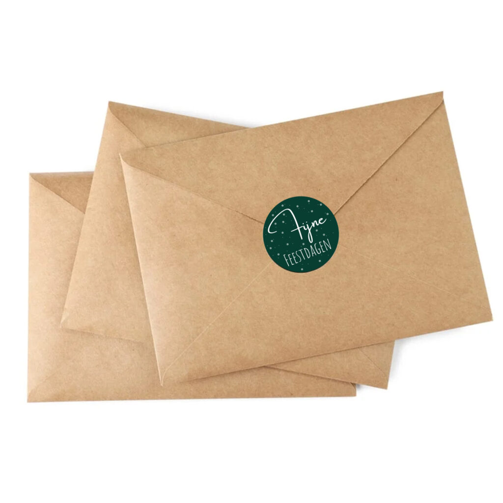 sluitstickers fijne feestdagen kerst sinterklaas happy