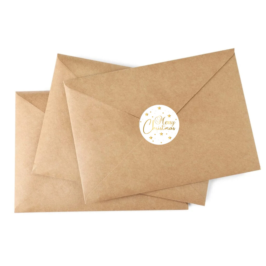 sluitstickers merry xmas feestdagen kerst sinterklaas happy