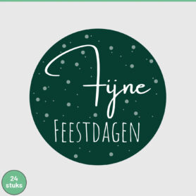 sluitstickers fijne feestdagen kerst sinterklaas happy