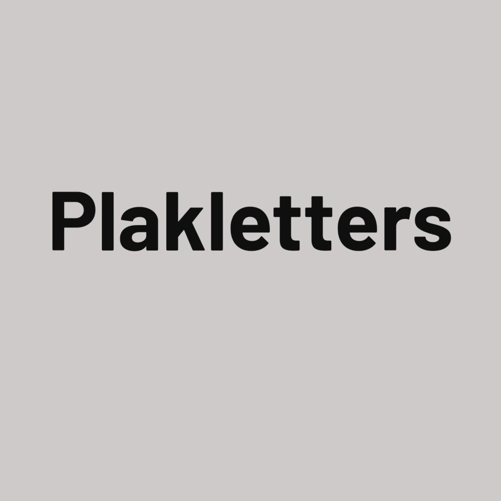 Plakletters plakkers 1
