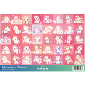 Beloningsstickers eenhoorns basisschool opvoeding leuk grappig schattig plakkers