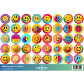 Beloningsstickers smiley blije gezichtjes basisschool opvoeding leuk grappig plakkers