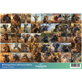 wilde dieren Beloningsstickers basisschool opvoeding leuk grappig schattig plakkers