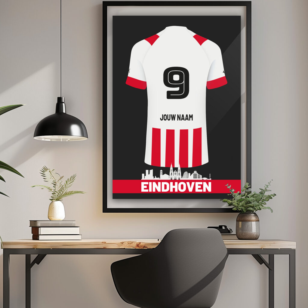 PSV Shirt eigen naam poster goedkoop ideeen voetbalkamer eindhoven stadion 2