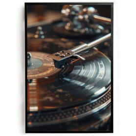 Poster platenspeler LP oud klassiek vintage poster goedkoop ideeen muurdecoratie inspiratie wanddecoratie