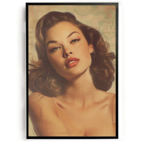 Vintage klassiek vrouw pin up poster goedkoop ideeen muurdecoratie inspiratie wanddecoratie