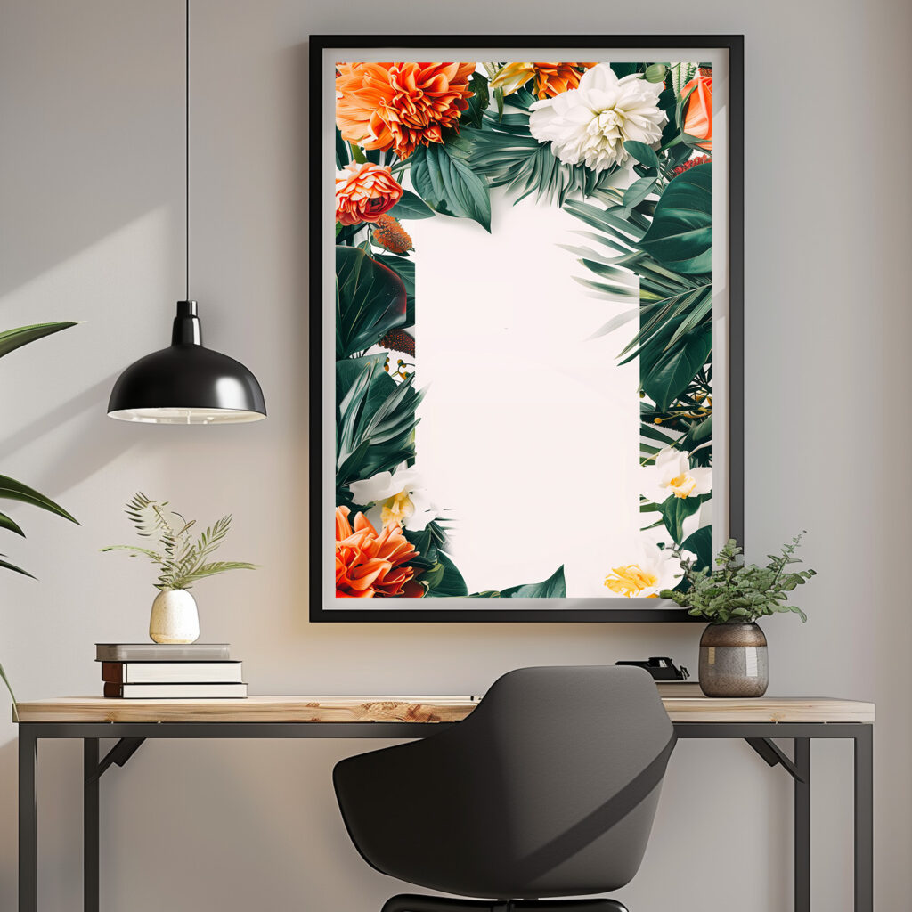 bloemen abstract stijlvol lifestyle woonkamer slaapkamer kantoor flora creatief stijlvol V2