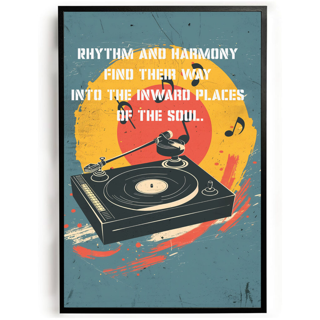poster muziek vintage stijl oud poster goedkoop ideeen muurdecoratie inspiratie wanddecoratie