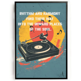 poster muziek vintage stijl oud poster goedkoop ideeen muurdecoratie inspiratie wanddecoratie