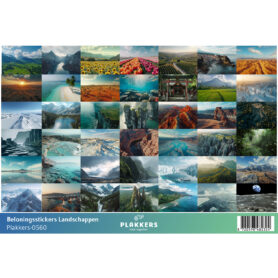 Beloningsstickers landschappen basisschool opvoeding leuk prachtig plakkers