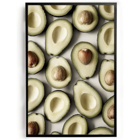 Poster avocado keuken stilleven pitten