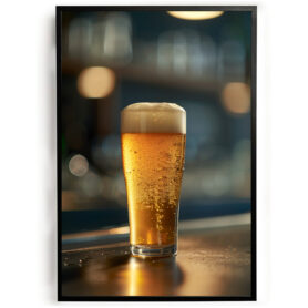 Poster biertje van de tap keuken mancave bar