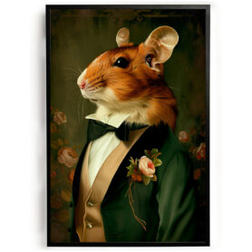 Poster cavia strak in pak woonkamer slaapkamer kantoor inspiratie