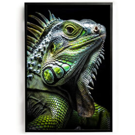 Poster stoere leguaan slaapkamer woonkamer kantoor inspiratie