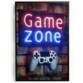 game kamer poster ideeen inspiratie LED bord at work 2