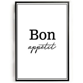 bon appetit restaurant woonkamer keuken ideeen inspiratie poster winkel store maken afdrukken ikea bestellen slaapkamer 50x70 30x40 A4 70x100 muur decoratie