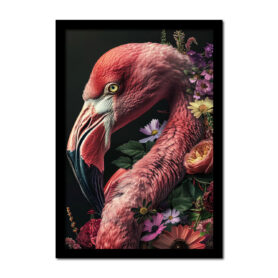 Poster flamingo tussen de bloemen inspiratie woonkamer slaapkamer kantoor