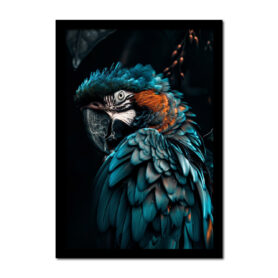 Poster kleurrijke papegaai in de jungle inspiratie woonkamer kantoor slaapkamer natuur ara