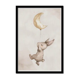 baby-konijntje-waterverf-maan-kinderkamer-Posters-woonkamer-slaapkamer-kinderkamer-keuken-ideeen-inspiratie-goedkoop-store