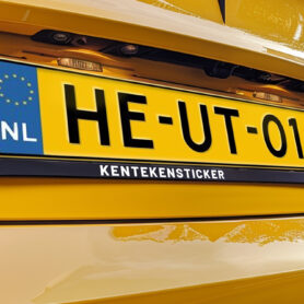 kentekensticker kentekenhouder plaat sticker maken eigen tekst staffelkorting hog eoplage goedkoop