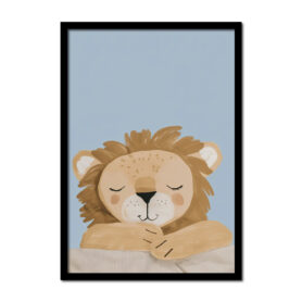 leeuw-blauw-Posters-woonkamer-slaapkamer-kinderkamer-keuken-ideeen-inspiratie-goedkoop-store