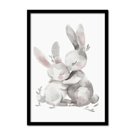 waterverf-konijn-kinderkamer-babykamer-Posters-woonkamer-slaapkamer-kinderkamer-keuken-ideeen-inspiratie-goedkoop-store