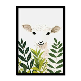 wit-schaap-waterverf-Posters-woonkamer-slaapkamer-kinderkamer-keuken-ideeen-inspiratie-goedkoop-store