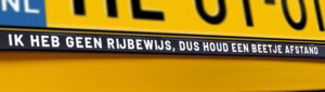 kenteken tekst grappig top 10 Ik heb geen rijbewijs, dus houd een beetje afstand