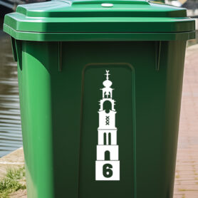 toren mockup wit Containersticker Westertoren Amsterdam