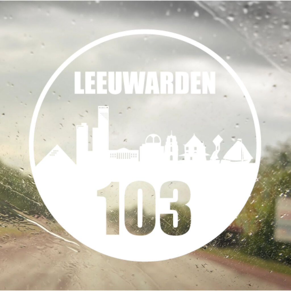 Leeuwarden sticker met eigen huisnummer