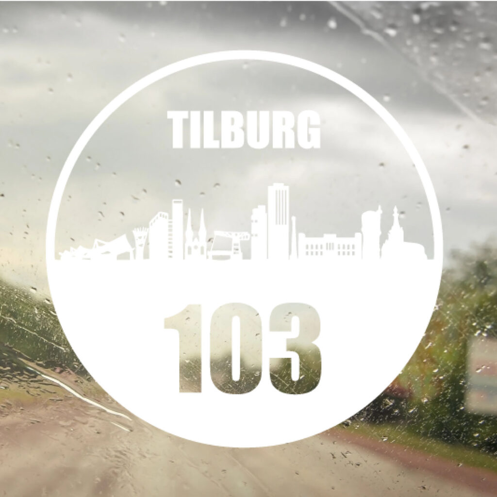 Tilburg sticker met eigen huisnummer