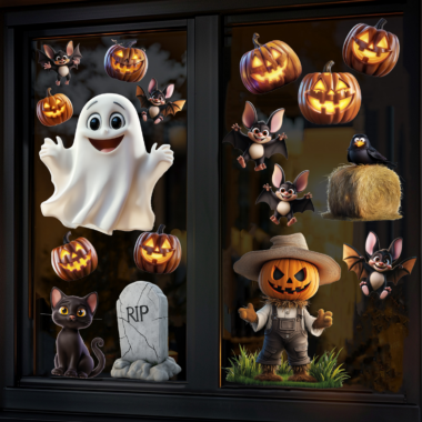 halloween-herbruikbare-voordeelset-statisch-transparant-plakkers-october-herfst-spooky-geestig-grappig-leuk-sticker